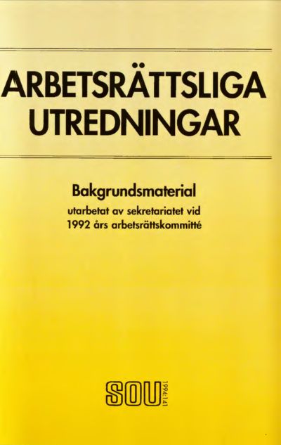 Omslaget till SOU 1994:141