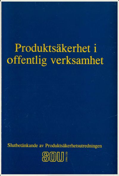 Omslaget till SOU 1994:150