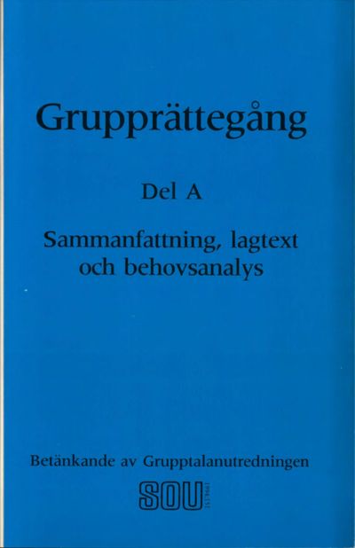 Omslaget till SOU 1994:151