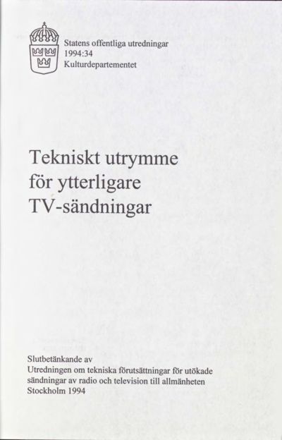 Omslaget till SOU 1994:34