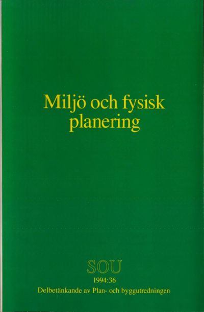 Omslaget till SOU 1994:36