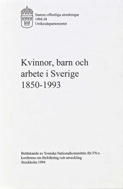 Omslaget till SOU 1994:38