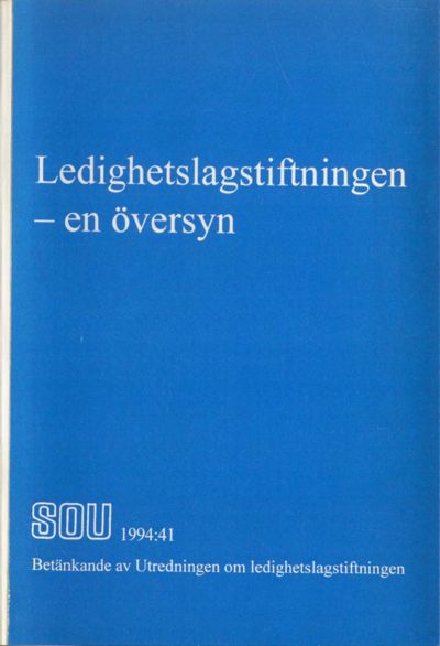 Omslaget till SOU 1994:41