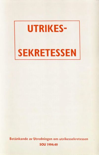 Omslaget till SOU 1994:49