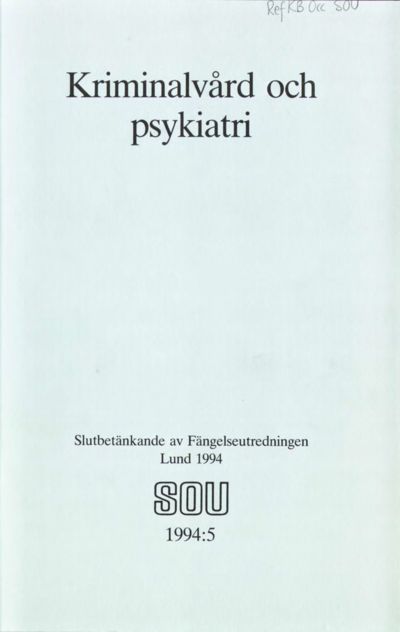 Omslaget till SOU 1994:5