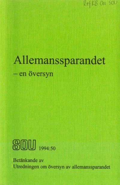 Omslaget till SOU 1994:50