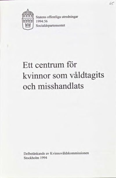 Omslaget till SOU 1994:56
