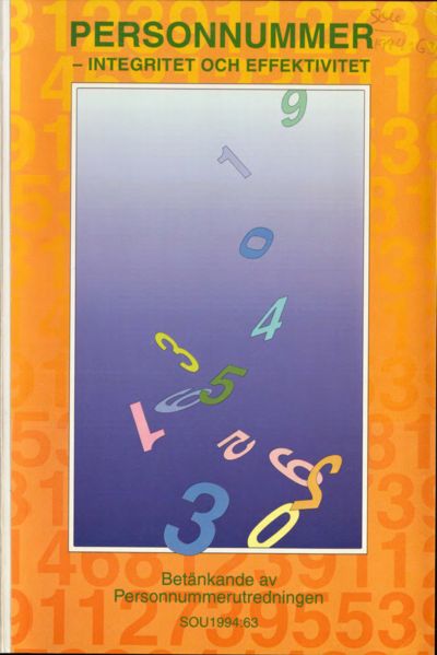 Omslaget till SOU 1994:63