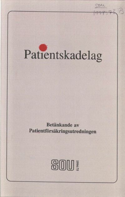 Omslaget till SOU 1994:75
