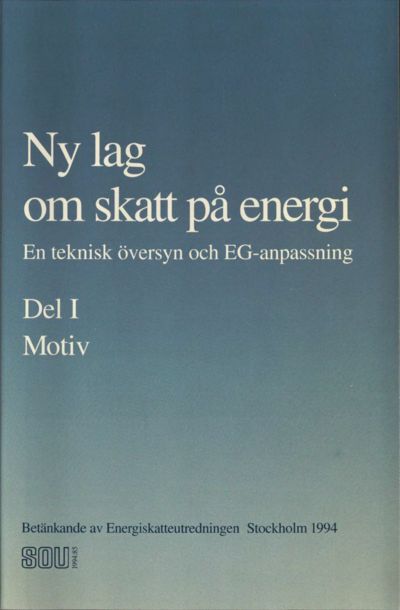 Omslaget till SOU 1994:85