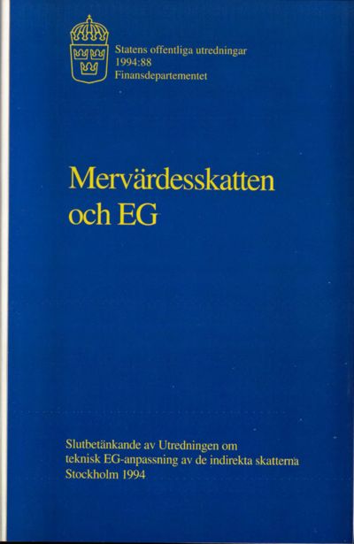 Omslaget till SOU 1994:88