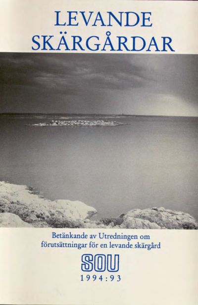 Omslaget till SOU 1994:93