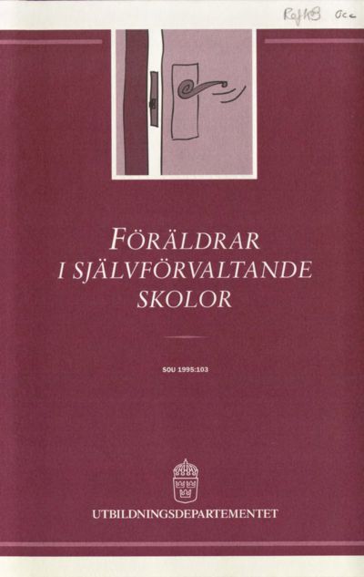 Omslaget till SOU 1995:103