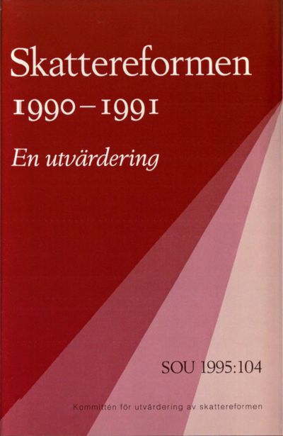 Omslaget till SOU 1995:104