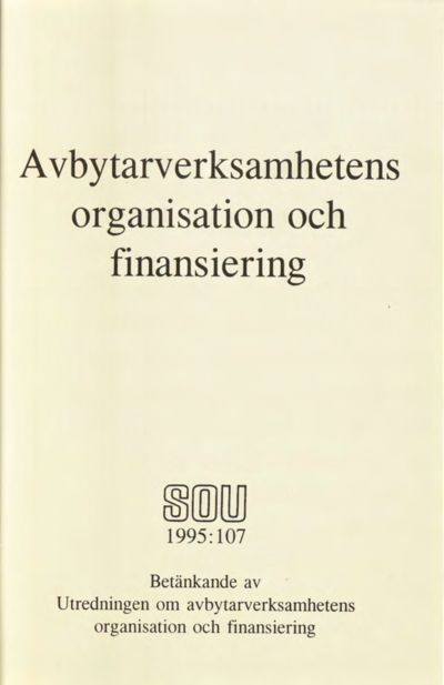 Omslaget till SOU 1995:107
