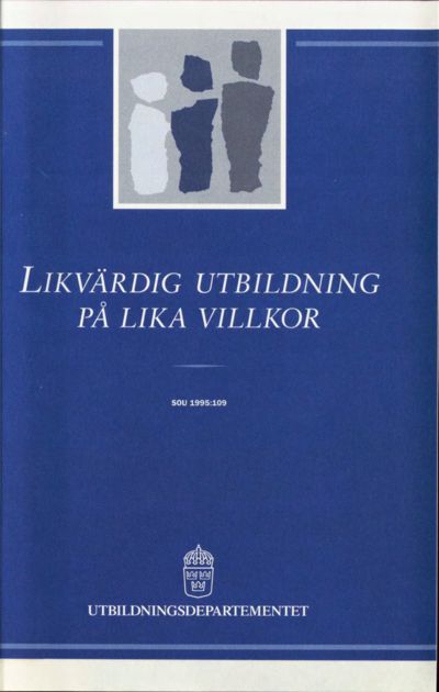 Omslaget till SOU 1995:109