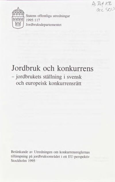 Omslaget till SOU 1995:117