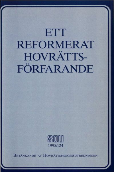 Omslaget till SOU 1995:124