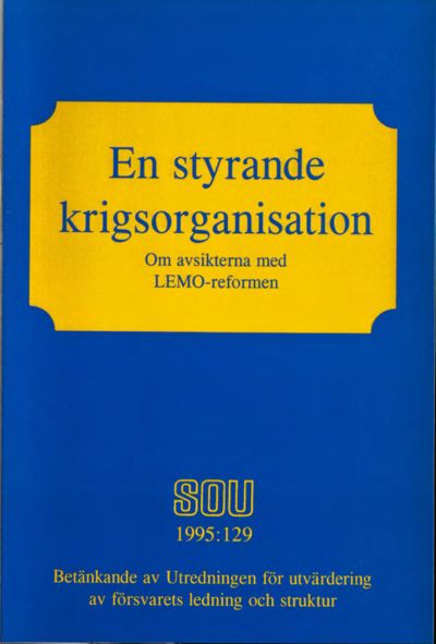 Omslaget till SOU 1995:129