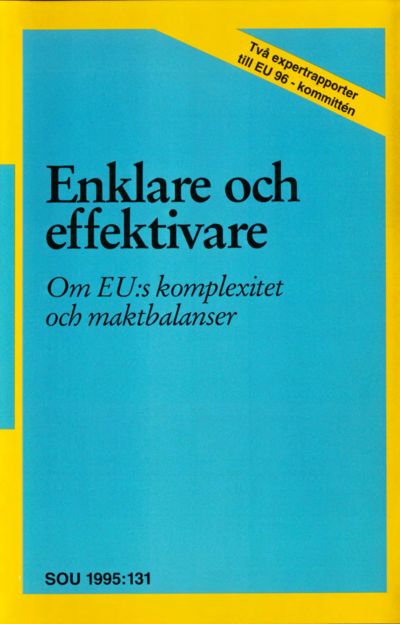 Omslaget till SOU 1995:131