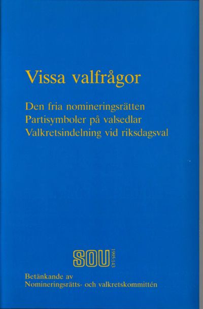Omslaget till SOU 1995:143