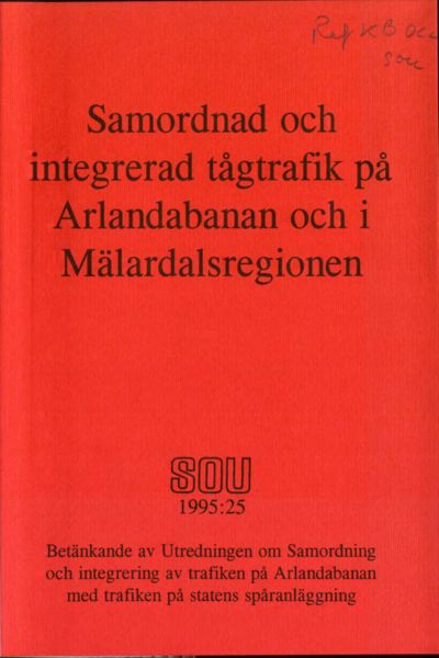 Omslaget till SOU 1995:25