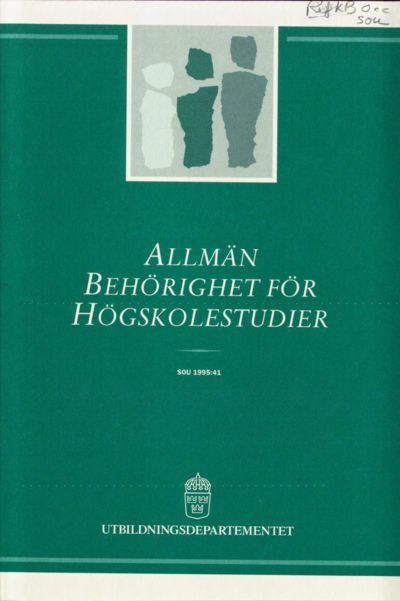 Omslaget till SOU 1995:41