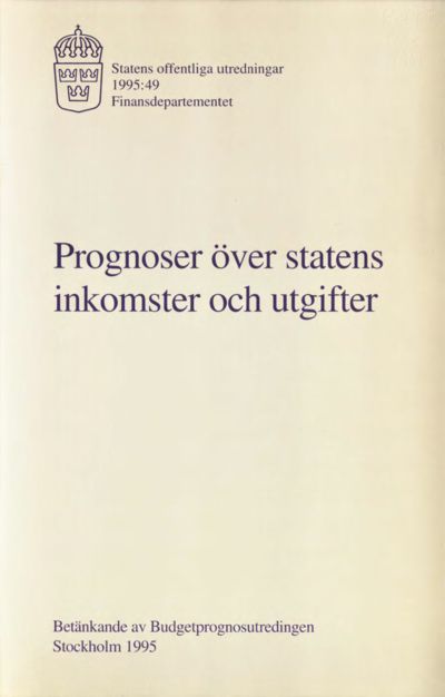 Omslaget till SOU 1995:49