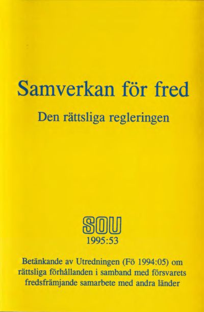 Omslaget till SOU 1995:53