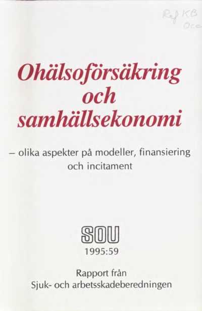 Omslaget till SOU 1995:59