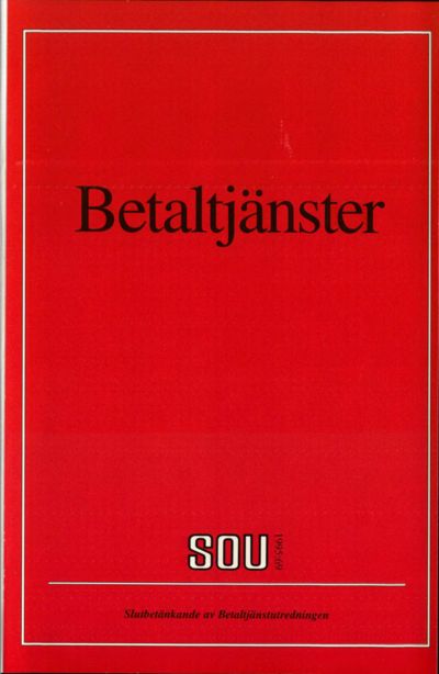 Omslaget till SOU 1995:69