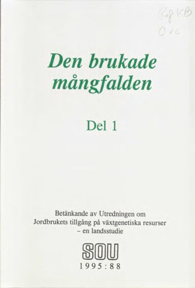 Omslaget till SOU 1995:88
