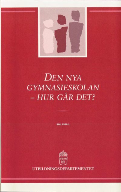 Omslaget till SOU 1996:1