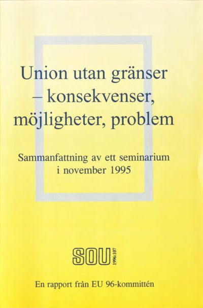 Omslaget till SOU 1996:107