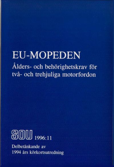 Omslaget till SOU 1996:11