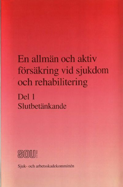 Omslaget till SOU 1996:113