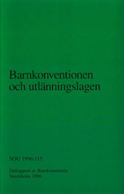 Omslaget till SOU 1996:115
