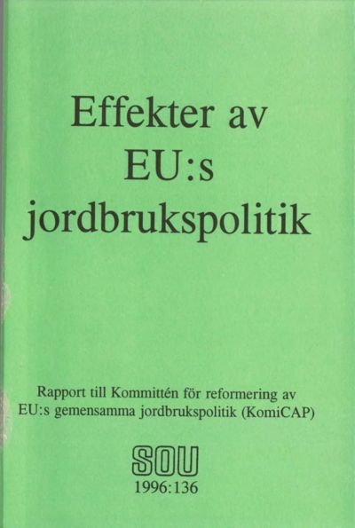 Omslaget till SOU 1996:136