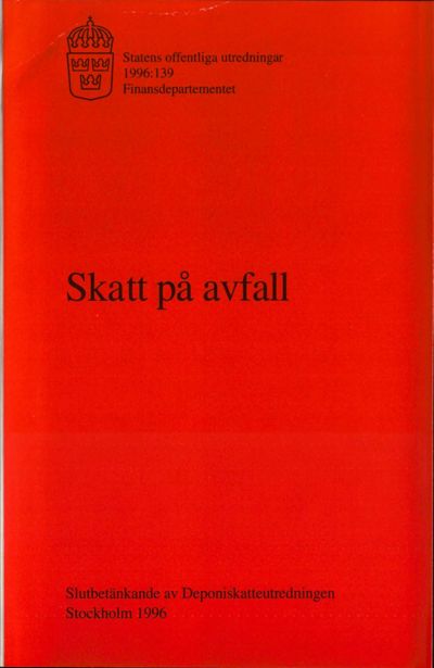 Omslaget till SOU 1996:139