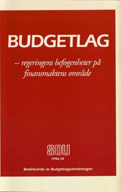 Omslaget till SOU 1996:14