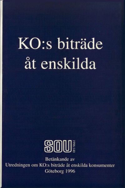 Omslaget till SOU 1996:140