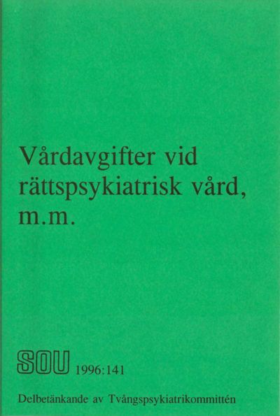 Omslaget till SOU 1996:141