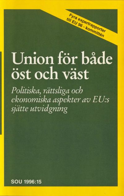 Omslaget till SOU 1996:15