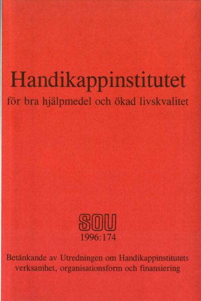 Omslaget till SOU 1996:174