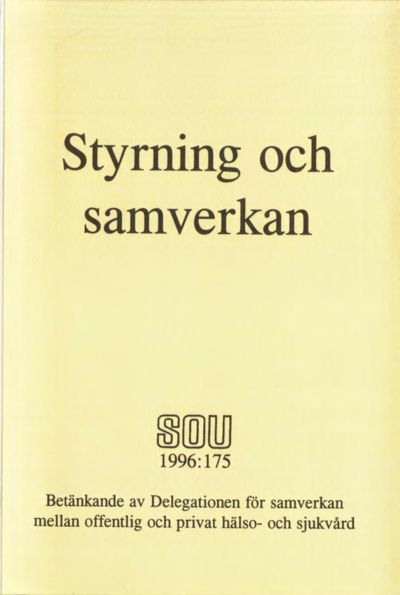 Omslaget till SOU 1996:175