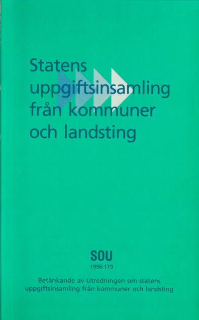 Omslaget till SOU 1996:179