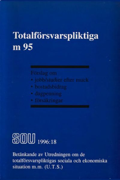 Omslaget till SOU 1996:18