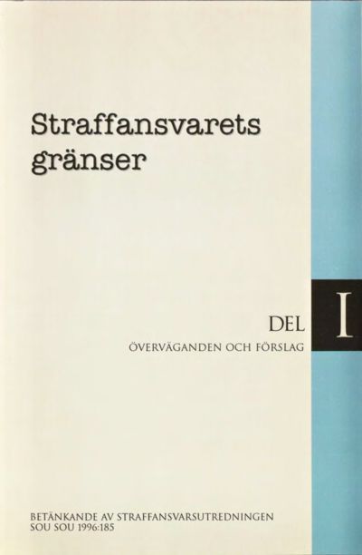 Omslaget till SOU 1996:185