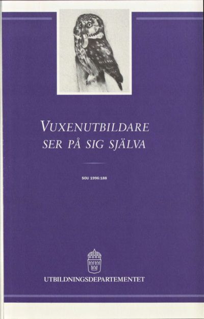 Omslaget till SOU 1996:188