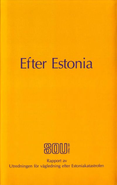 Omslaget till SOU 1996:189